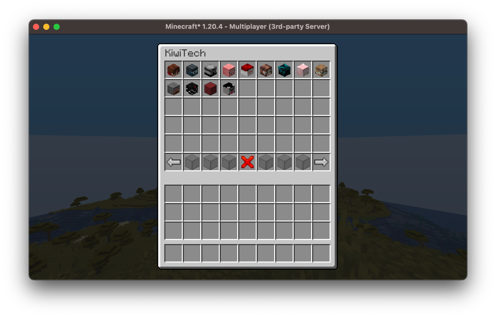 Default Selection Screen Layout